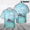 Royal Navy HMS Liverpool (D92) Hawaiian Shirt, Unique Military Gifts EmmyShirt